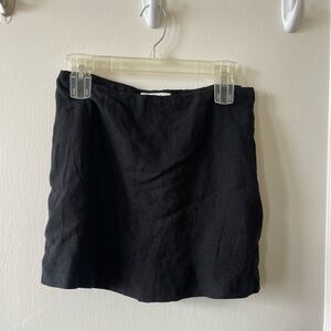 SOLD- The A&F Scarlett Linen-Blend Wrap Mini Skort